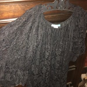 Black lace tunic